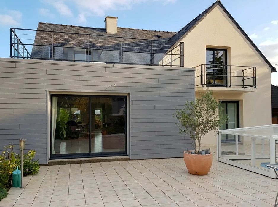 façade d'une nouvelle maison